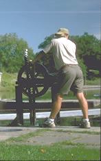canalman opening sluice