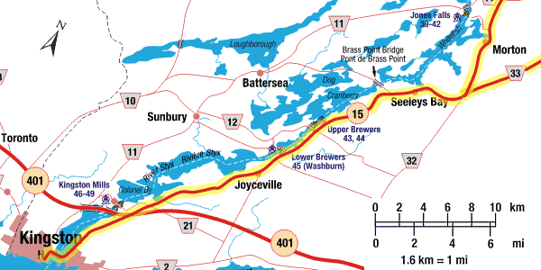 Rideau Heritage Route - Map 1