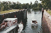 Boats leaving Lock