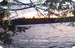 Sunset on the Rideau