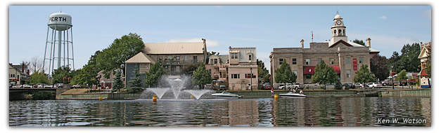 View of Perth from the Basin