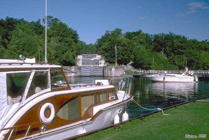 Boat at dock, Jones Falls