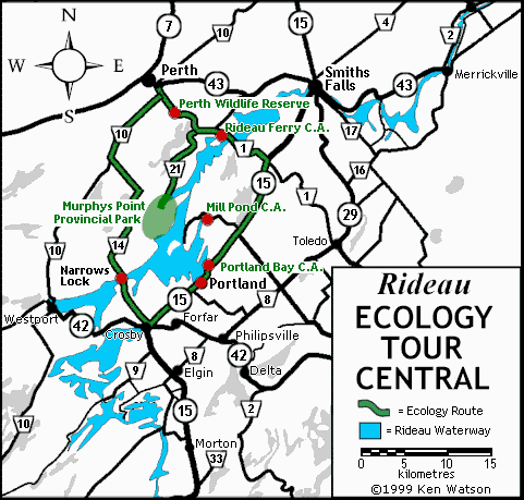 eco tour central map