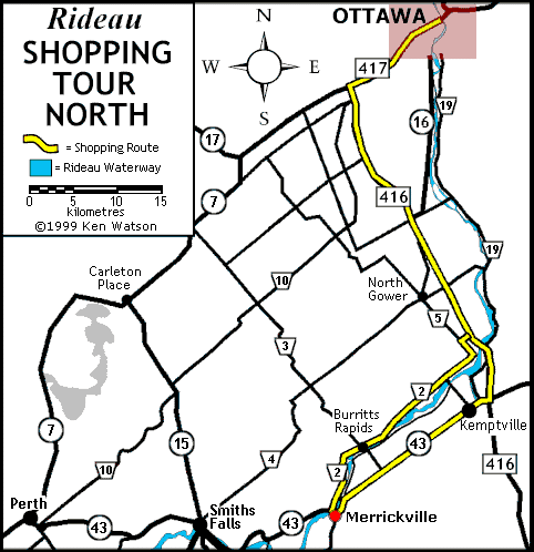 shopping north map