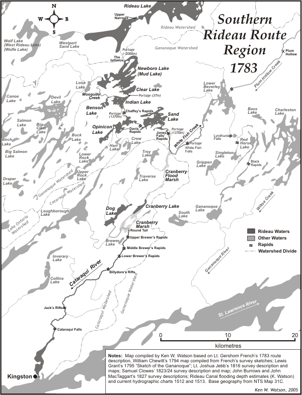 Pre-1783 Rideau Map