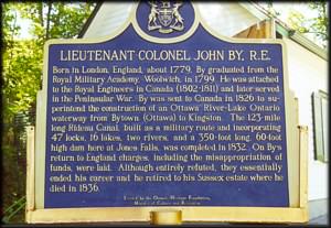 Plaque to Colonel By