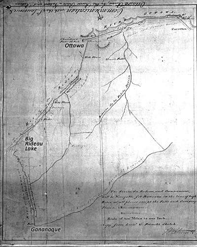 French's 1783 Rideau Map