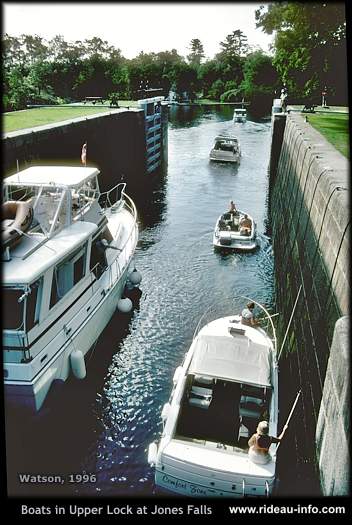 Boats Leaving Upper Lock at Jones Falls