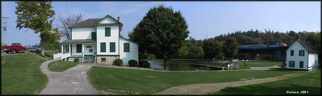 Kingston Mills with Train