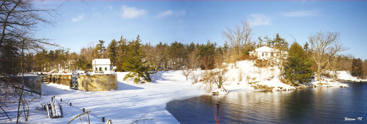 Davis Lock Winter Panorama