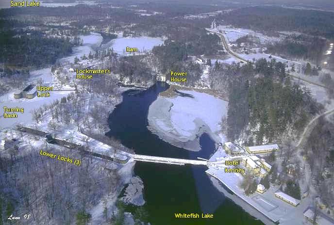 Jones Falls Winter Aerial View