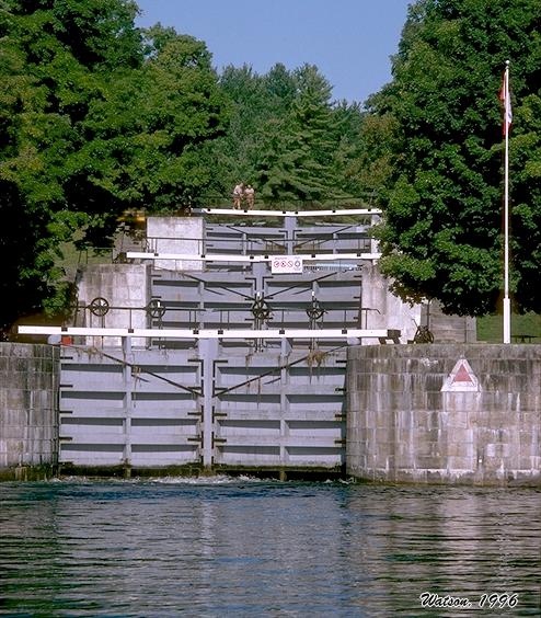 Flight of locks at Jones Falls