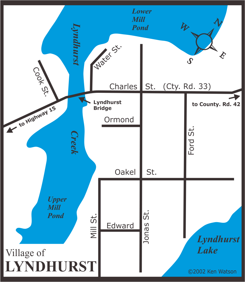 Map of Lyndhurst, Ontario