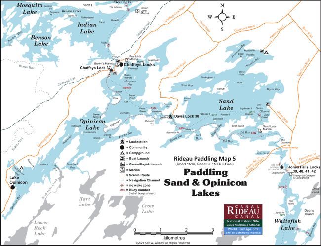 Jones Falls to Chaffeys Map