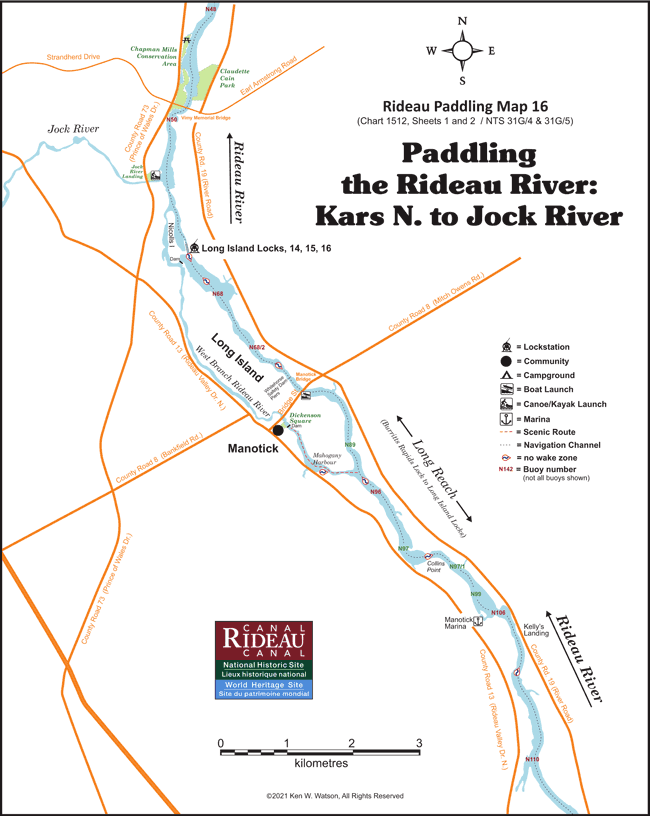 Kars N. to Jock River Map