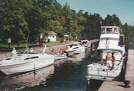 Boats in lock at Jones Falls