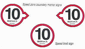 Speed Zone Markers