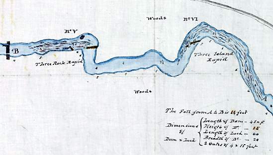 Portion of Lt. Joshua Jebb's 1816 map