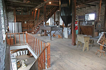 Second Floor of Watson's Mill.  Photo by Ken W. Watson